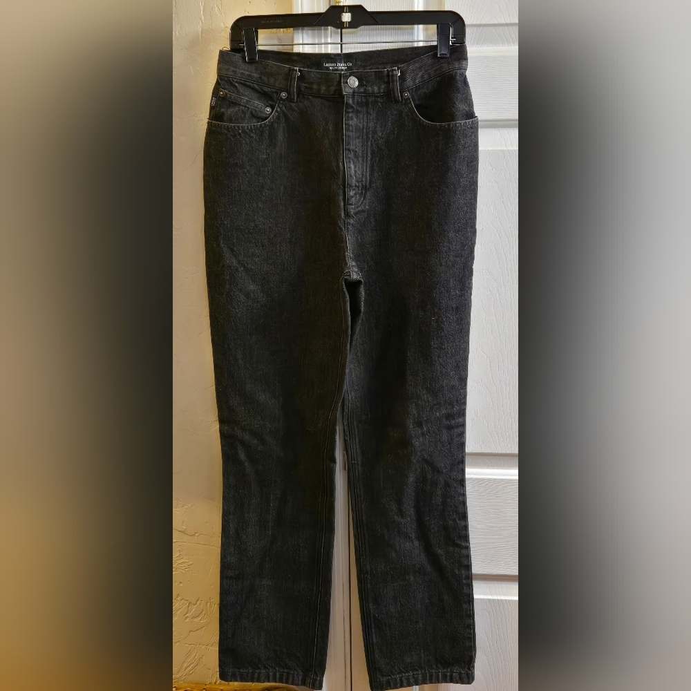 Lauren Jeans Co. By Ralph Lauren Black Jeans Sz. 10